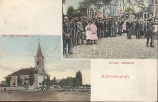 Jászkarajenő Református templom, ünnepi körmenet (Rb)