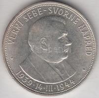 Szlovákia 1944. 50K Ag "Függetlenség 5. évfordulója" T:2
Slovakia 1944 50 Korun Ag "5...