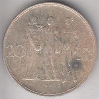 Csehszlovákia 1934. 20K Ag "Ipar, mezőgazdaság, üzlet" T:2 Czechoslovakia 1934. 201 Korun Ag "Industry, Agriculture, and Business" C:2