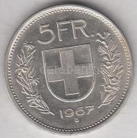 Svájc 1967B 5Fr Ag T:2 Switzerland 1967B 5 Francs Ag C:XF