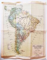 Kogutowitz Manó: Dél-Amerika térképe 47x36 cm