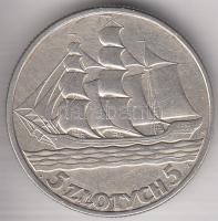 Lengyelország 1936. 5Zl Ag "Gdynia kikötő - 15. évforduló" T:2 Poland 1936. 5 Zlotych Ag "15th Anniversary of Gdynia Seaport" C:XF