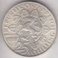 Ausztria 1959. 25Sch Ag "Johann főherceg" T:2 Austria 1959. 25 Schilling Ag "Archduke Johann" C:XF