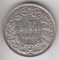 Svájc 1928. 1Fr Ag T:2- Switzerland 191928. 1 Francs Ag C:VF