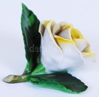 Kézzel festett Herendi porcelán rózsa, nagyon apró lepattanásokkal / Herend chinaware rose with smal...