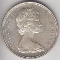 Kanada 1966. 1$ Ag "Kenu" T:2
Canada 1966. 1 Dollar Ag "Canoe" C:XF