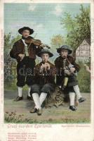 Folk band, Bohemian folklore, Eger / Cheb (small tear)