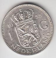 Hollandia 1955. 1G Ag "Julianna" T:2
Netherlands 1955. 1 Gulden Ag "Julianan" C:...
