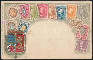 Swedish stamps, litho, Emb. (Rb)