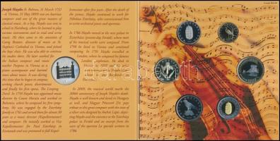 2009. 5Ft-200Ft 6klf db + "Joseph Haydn" Ag (999) emlékérem, szettben T:PP Csak 4000db!