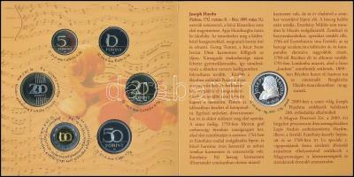 2009. 5Ft-200Ft 6klf db + "Joseph Haydn" Ag (999) emlékérem, szettben T:PP Csak 4000db!