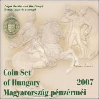 2007. 1Ft-100Ft 8klf db, szettben, benne "Berán Lajos és a pengő" Ag (999) emlékérem T:PP Csak 2000db! R!