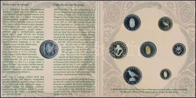 2007. 1Ft-100Ft 8klf db, szettben, benne "Berán Lajos és a pengő" Ag (999) emlékérem T:PP ...