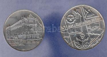 1974. 50Ft Ag + 100Ft Ag "50 éves az MNB" T:BU eredeti MNB plombált plasztiktokban!