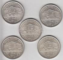 1993. 200Ft Ag "MNB" (5x) T:2