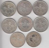 1994. 200Ft Ag "Deák" (8x) T:2