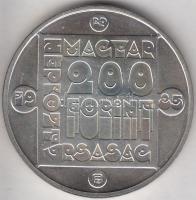 1985. 200Ft Ag "Természetvédelem-vidra" T:BU