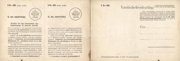 Újév, óesztendő lelövése, kinyitható tombola képeslap, s: Juszkó / New Year, shooting of old year, o...