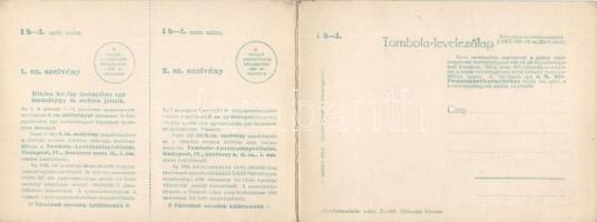 Zenészek, kinyitható tombola képeslap, s: Juszkó / Musicians, opening raffle postcard, s: Juszkó (EK...