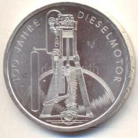 Németország 1997. 10M Ag "100 éves a dízelmotor" T:PP k. Germany 1997. 10 Mark Ag "Diesel Engine Centennial" C:PP scratched