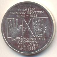 Németország 1995D 10M Ag "W.C. Röntgen" T:P Germany 1995D 10 Mark Ag "W.C. Rontgen" C:P