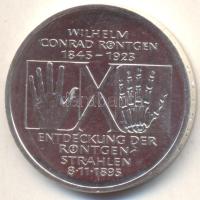 Németország 1995D 10M Ag "W.C. Röntgen" T:P Germany 1995D 10 Mark Ag "W.C. Rontgen" C:P