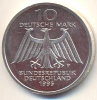 Németország 1995D 10M Ag "W.C. Röntgen" T:P
Germany 1995D 10 Mark Ag "W.C. Rontgen&qu...
