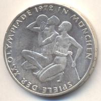 NSZK 1972D. 10M Ag "Olimpia-München / Atléták" T:2 Germany-Federal Republic 1972D. 10 Mark Ag "Olympic Games München / Athletes" C:2