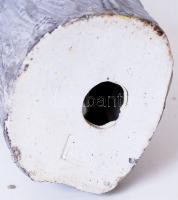 Öreg keleti halász, kézzel festett, jelzett, hibátlan, m:24 cm/ Porcelain fishermen