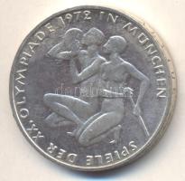 NSZK 1972D. 10M Ag "Olimpia-München / Atléták" T:P Germany-Federal Republic 1972D. 10 Mark Ag "Olympic Games München / Athletes" C:P