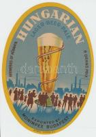 cca 1940 Hungarian Porter beer nagyméretű sörcimke / beer labels 23 cm