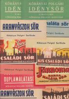 13 db klf háború előtti sörcímke