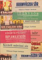 12 db klf háború előtti sörcímke