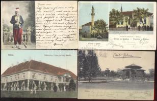 61 db vegyes, háború előtti, európai városképes lap, vegyes minőség / 61 mixed, pre-1945 European topographic postcards