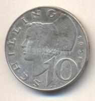 Ausztria 1958. 10Sch Ag T:2- Austria 1958. 10 Schilling Ag C:VF