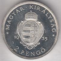 1935. 2P Ag "Pázmány" T:PP Csak 2018db!