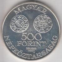 1988. 500Ft Ag "Szent István" T:BU
