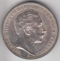 Német Államok / Poroszország 1912A 3M Ag "II. Vilmos" T:2  German States / Prussia 1912A 3 Mark Ag "Wilhelm II" C:XF