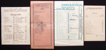 cca 1940 4 db klf étlap