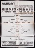 1949 KISOSZ plakát 43x60 cm