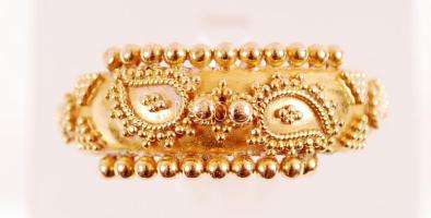 18K arany (Au) gyűrű 55 méret / Gold ring 18 C, 2,9g
