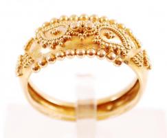 18K arany (Au) gyűrű 55 méret / Gold ring 18 C, 2,9g
