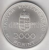 1998. 2000Ft Ag "Integráció az EU-ba - EURO II" T:BU Csak 3000db!