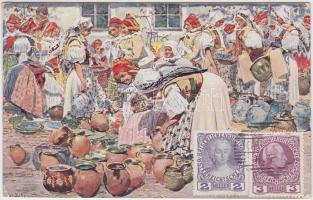 Czech folklore, market s: Joza Uprka