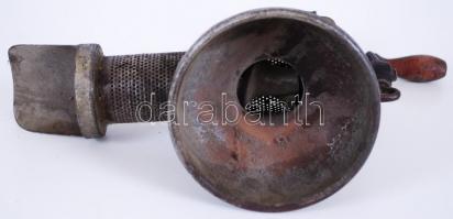 Cca 1910 fém passzírozó, rozdás, müködik, h:37, m:30 cm