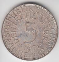 NSZK 1971G 5M Ag T:2- GFR 1971G 5 Mark C:VF