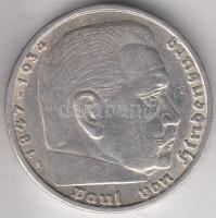 Német 3. Birodalom 1938A 5M Ag "Hindenburg" T:2-,3
German Third Reich 1938A 5 Marks Ag &qu...