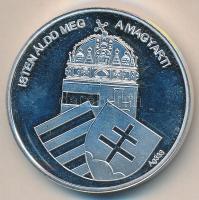 DN "Nemzetünk nagyjai - Szent István" Ag emlékérem (15.2g/0.333) T:PP