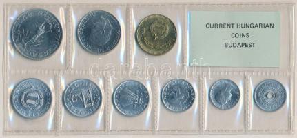1978. 2f-10Ft 9db klf érmés forgalmi sor fóliatokban T:1