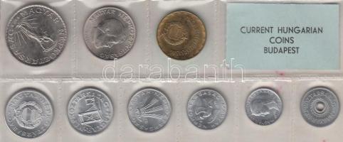 1976. 2f-10Ft 9db klf érmés forgalmi sor fóliatokban T:1